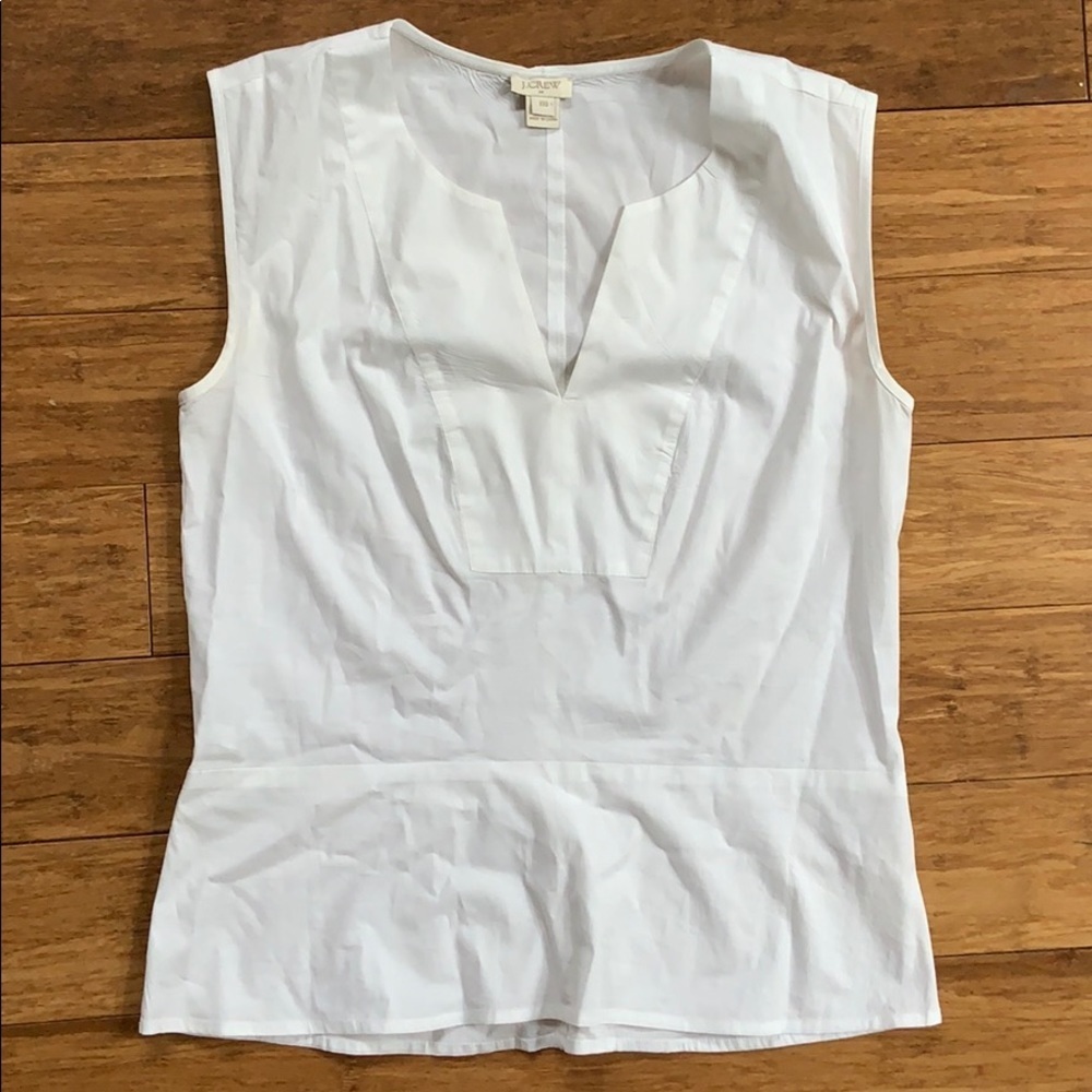 ☀️ 3/$36 or 2/$30 
NEW JCREW Women’s Sleeveless White Shirt Sz XXS
